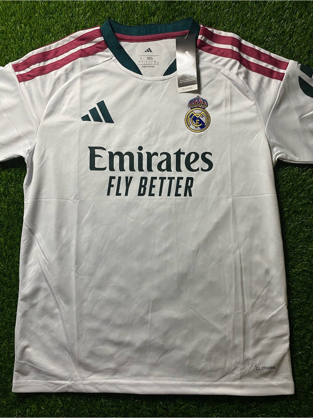 Real Madrid White Emirates Fly Better Jersey